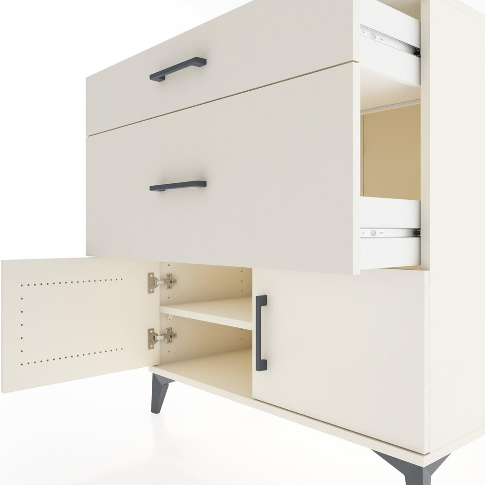 Woodntry Modular Dresser Moonstone 88x44x84 cm with Cover and Drawer KC115-1