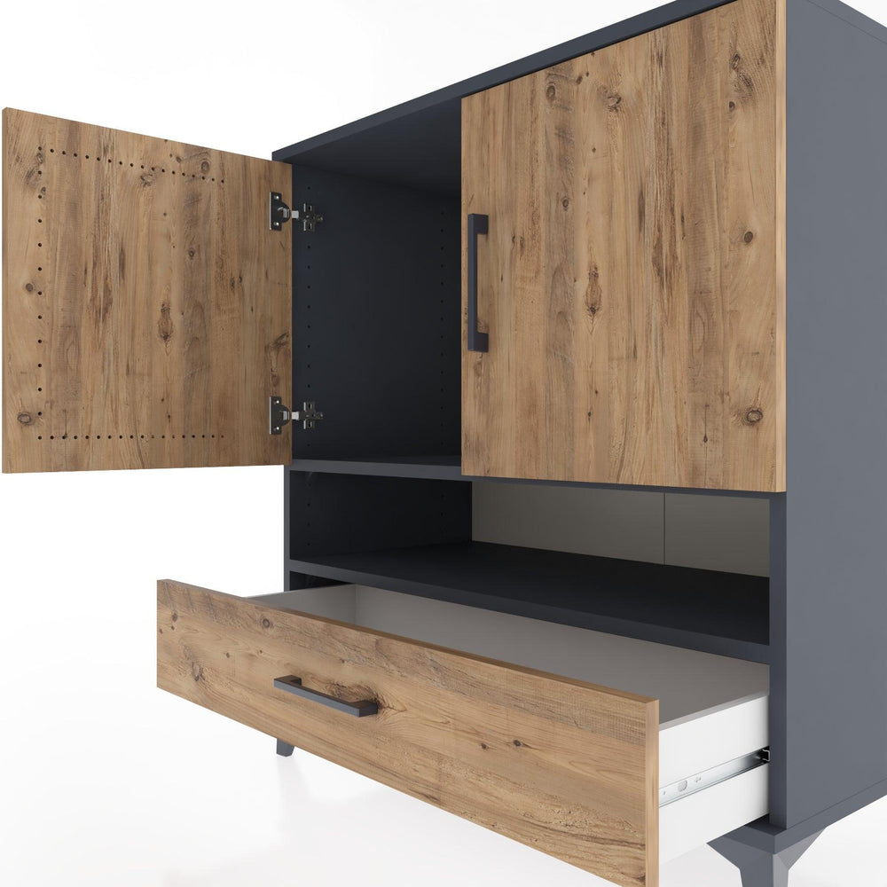 Woodntry Modular Dresser Anthracite 88x44x84 cm Functional F30-2