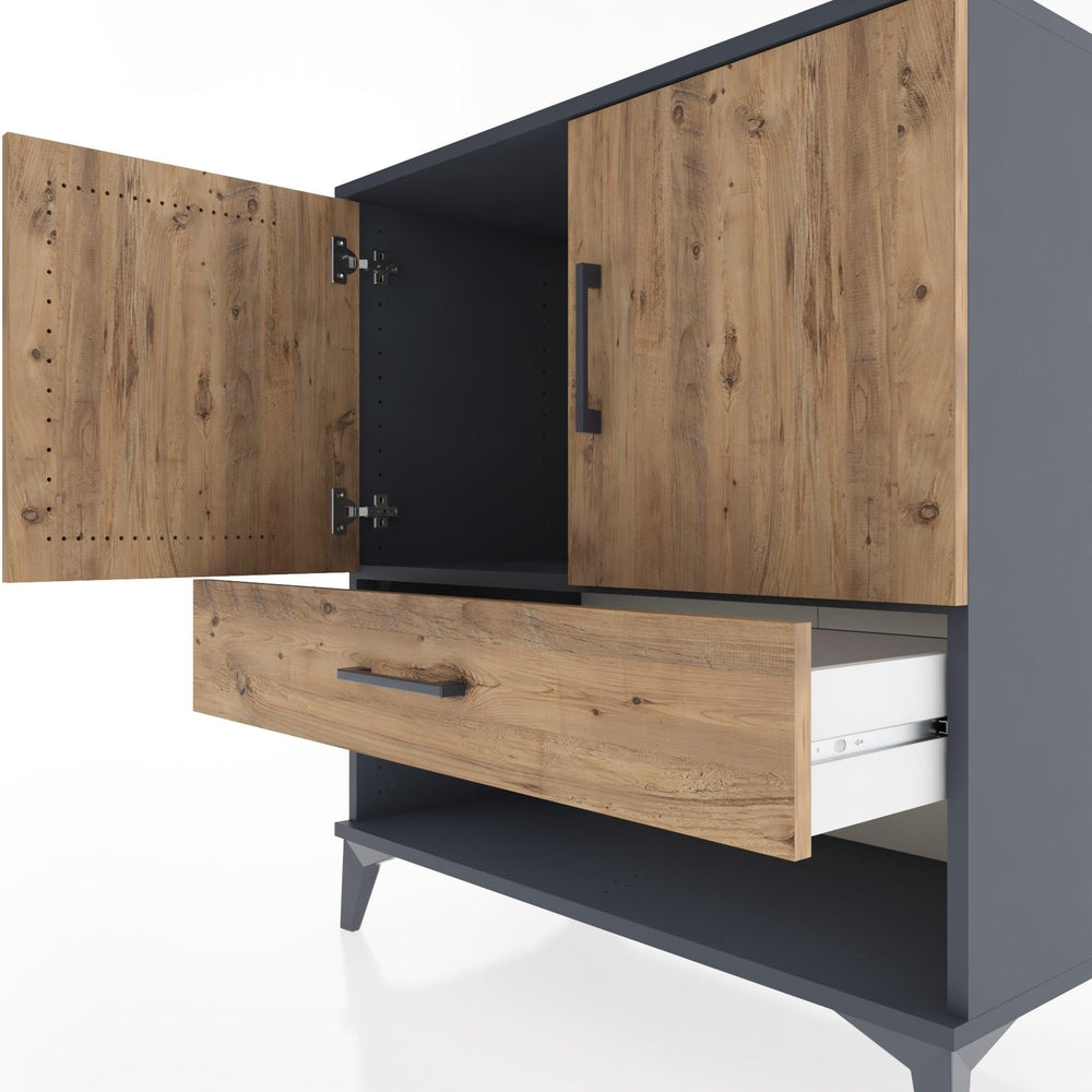 Woodntry Modular Dresser Anthracite 88x44x84 cm Functional F27-2