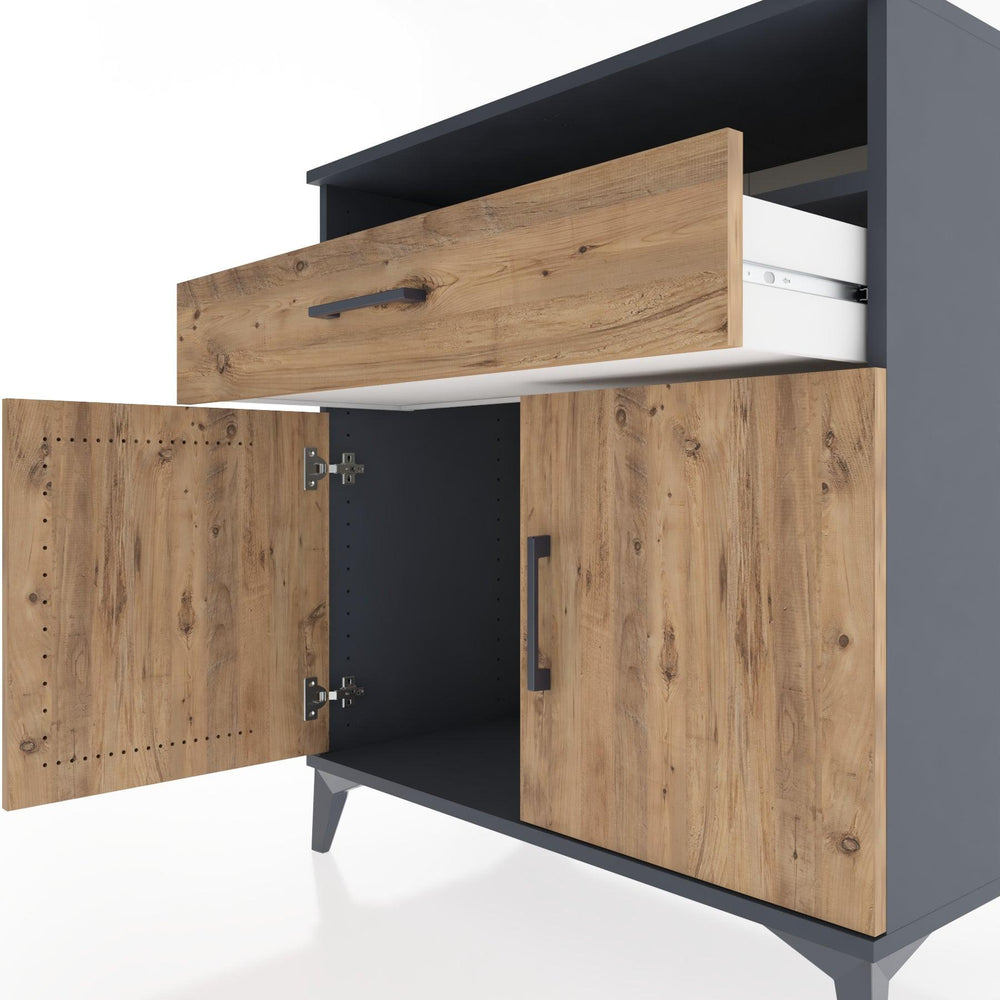 Woodntry Modular Dresser Anthracite 88x44x84 cm Functional F36-2