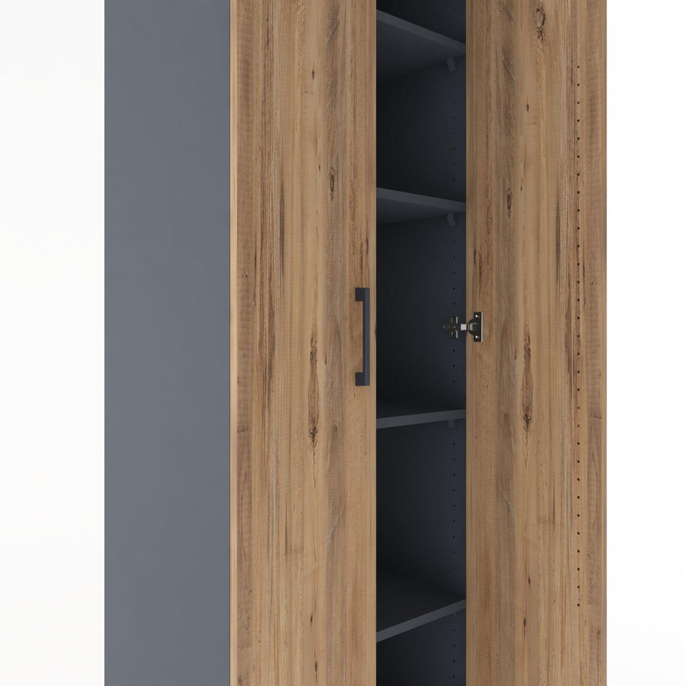 Woodntry Modüler Dolap Antrasit 60x44x170 cm Kapaklı K9-2