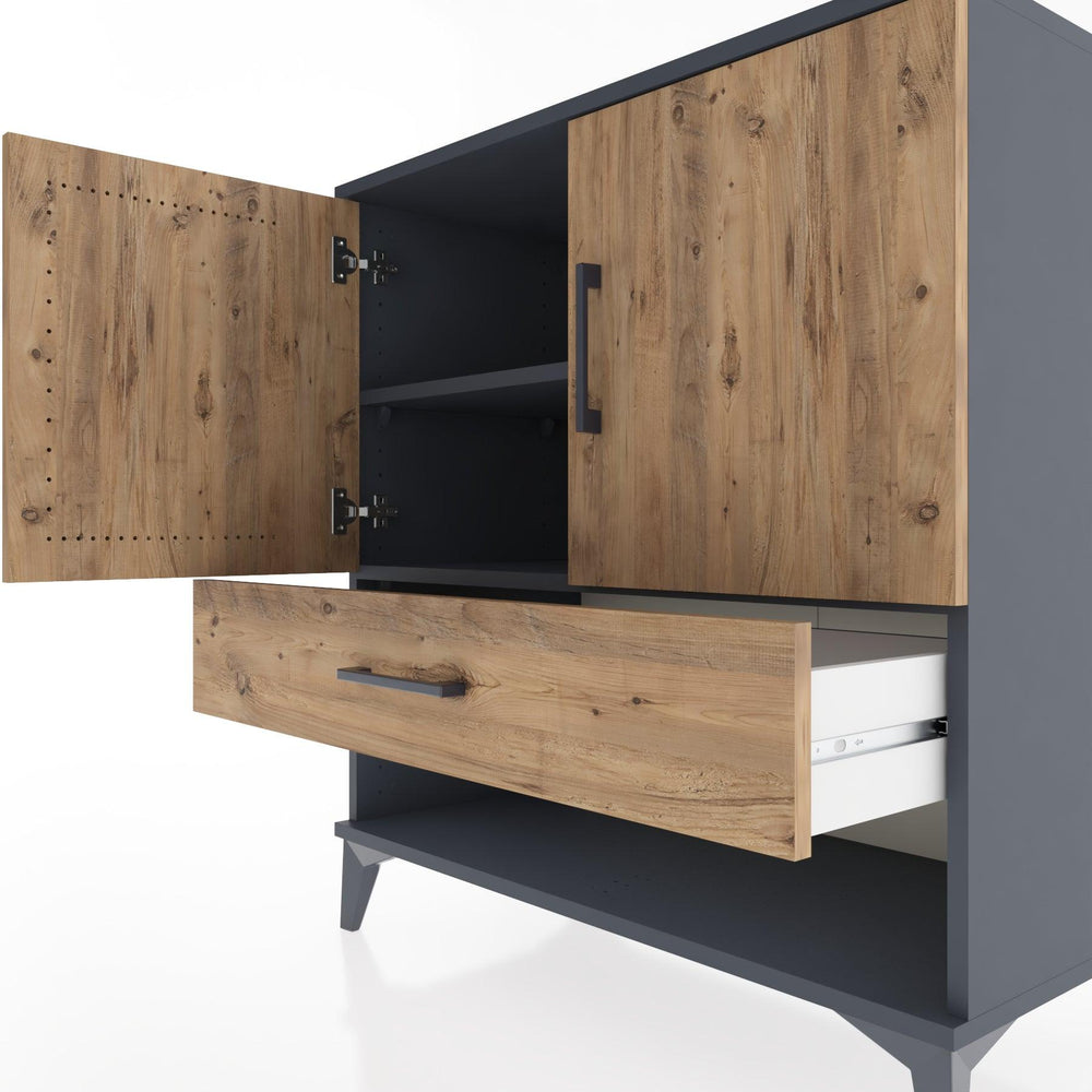 Woodntry Modular Dresser Anthracite 88x44x84 cm Functional F26-2