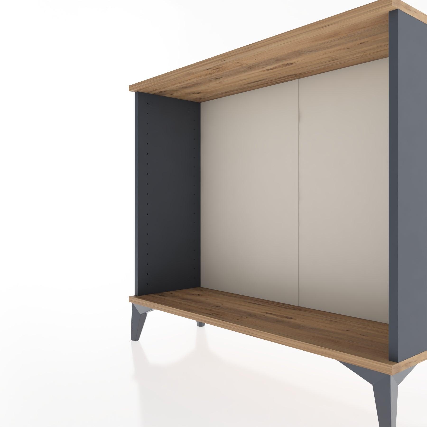 Woodntry Modüler Şifonyer Tek Bölmeli 88x30x68 cm Antrasit - Woodntry