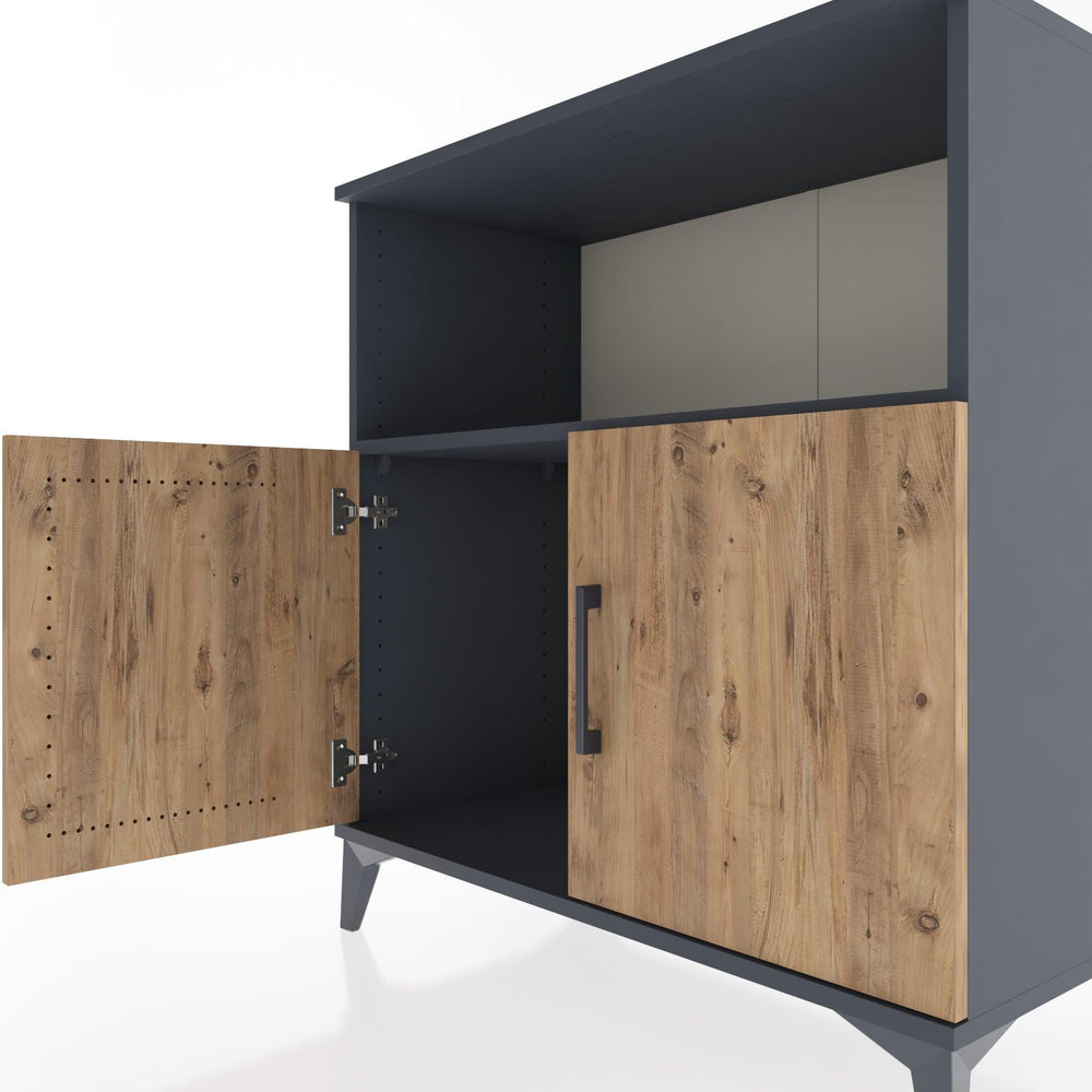 Woodntry Modular Dresser Anthracite 88x44x84 cm with Cover and Shelf KR42-2