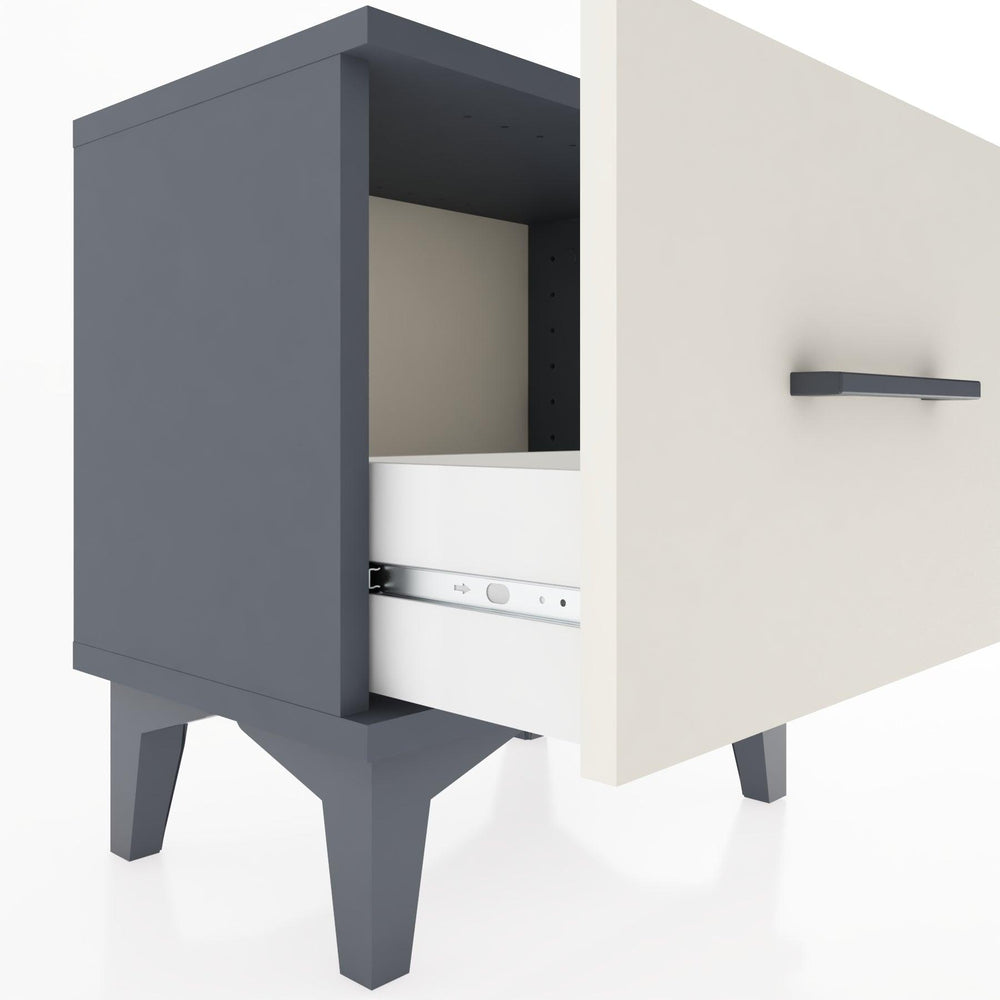 Woodntry Modüler Komodin Tek Çekmeceli 44x30x36 cm Antrasit - Woodntry