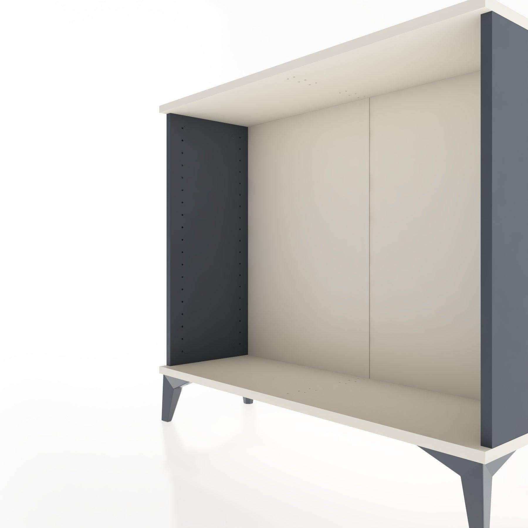 Woodntry Modüler Şifonyer Tek Bölmeli 88x30x68 cm Antrasit - Woodntry