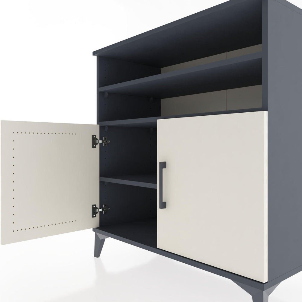 Woodntry Modular Dresser Anthracite 88x44x84 cm with Cover and Shelf KR38-2