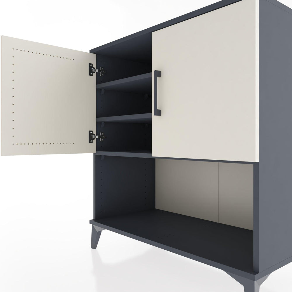 Woodntry Modular Dresser Anthracite 88x44x84 cm with Cover and Shelf KR43-2