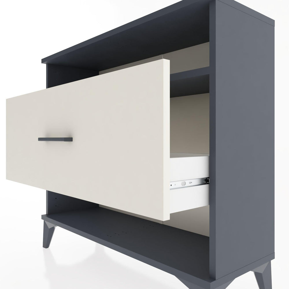 Woodntry Modüler Şifonyer Raf ve Çekmece V2 88x30x68 cm Antrasit - Woodntry