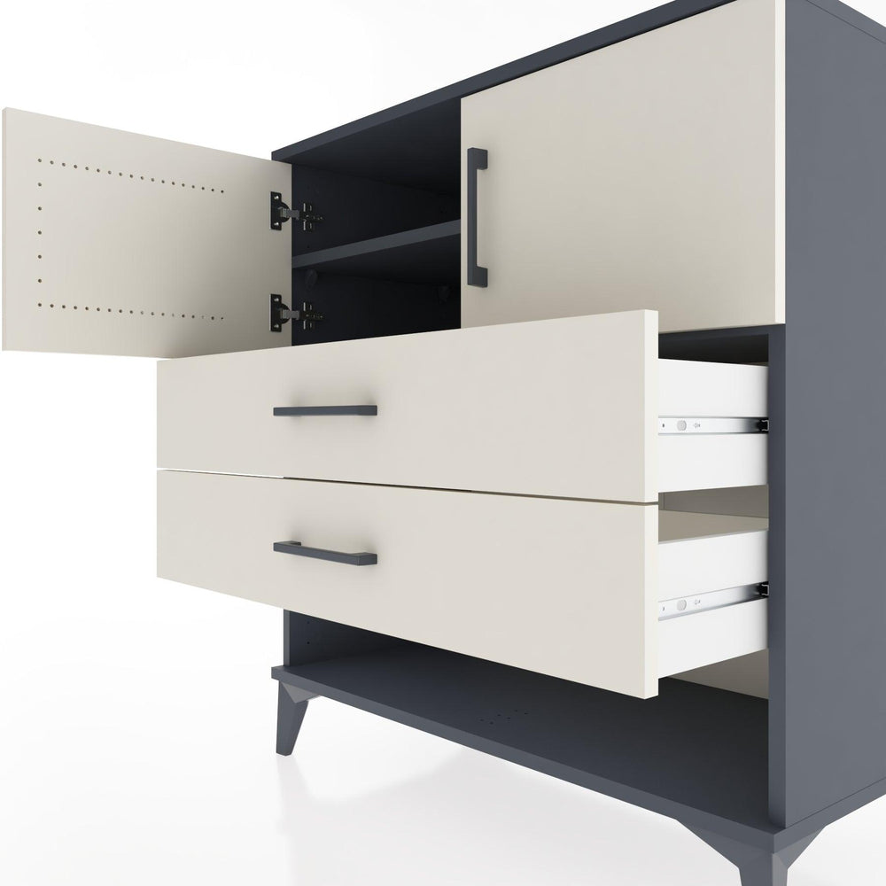 Woodntry Modular Dresser Anthracite 88x44x84 cm Functional F99-2