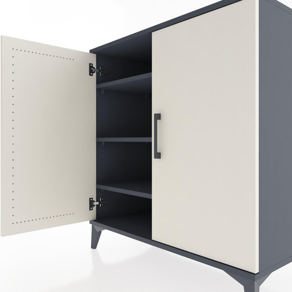 Woodntry Modüler Şifonyer Antrasit 88x44x84 cm Kapaklı K88-2