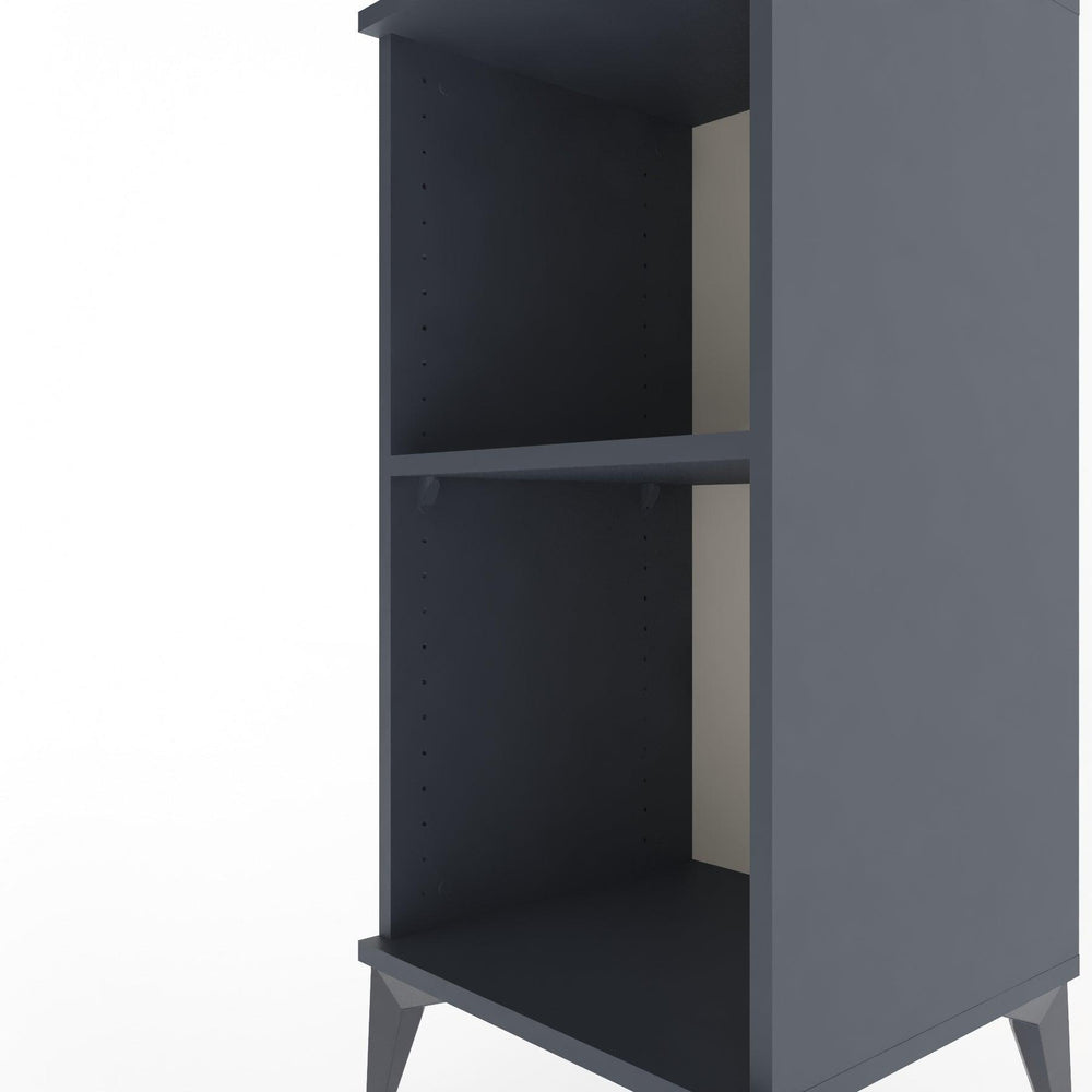 Woodntry Modular Nightstand Anthracite 44x44x84 cm with Shelf R51-2