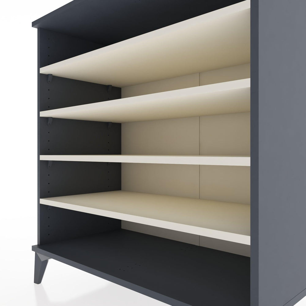 Woodntry Modüler Şifonyer Antrasit 88x44x84 cm Raflı R121-2