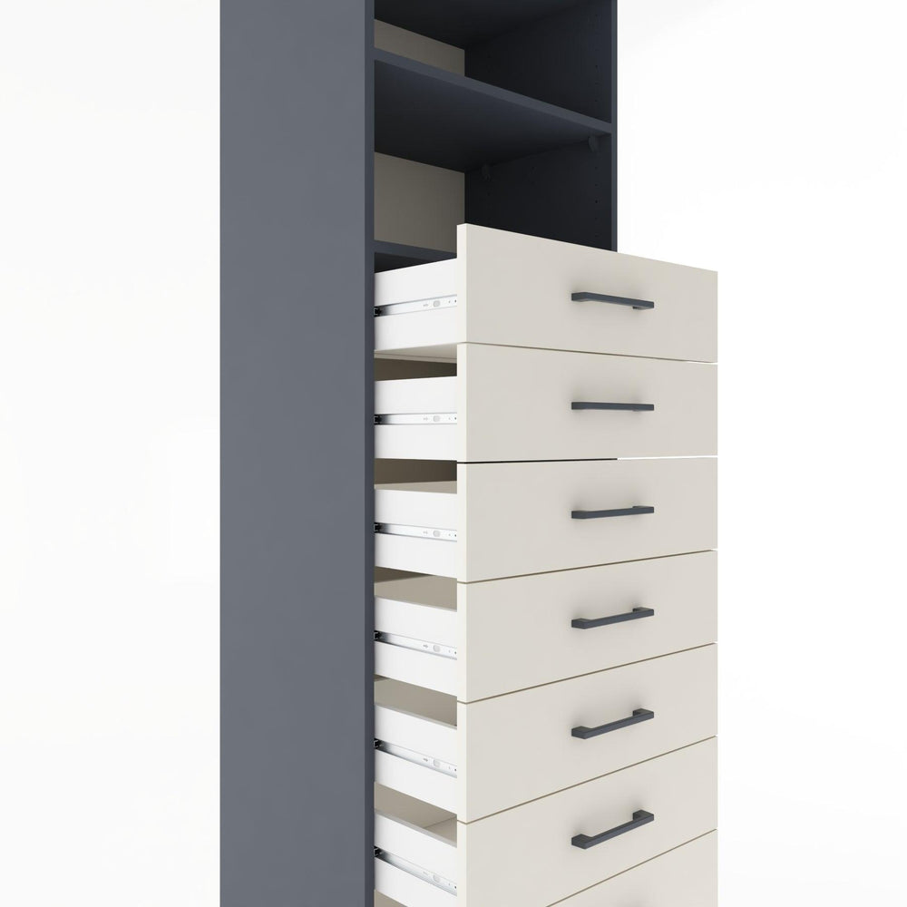 Woodntry Modular Cabinet Anthracite 60x44x170 cm with Drawers and Shelves CR33-2