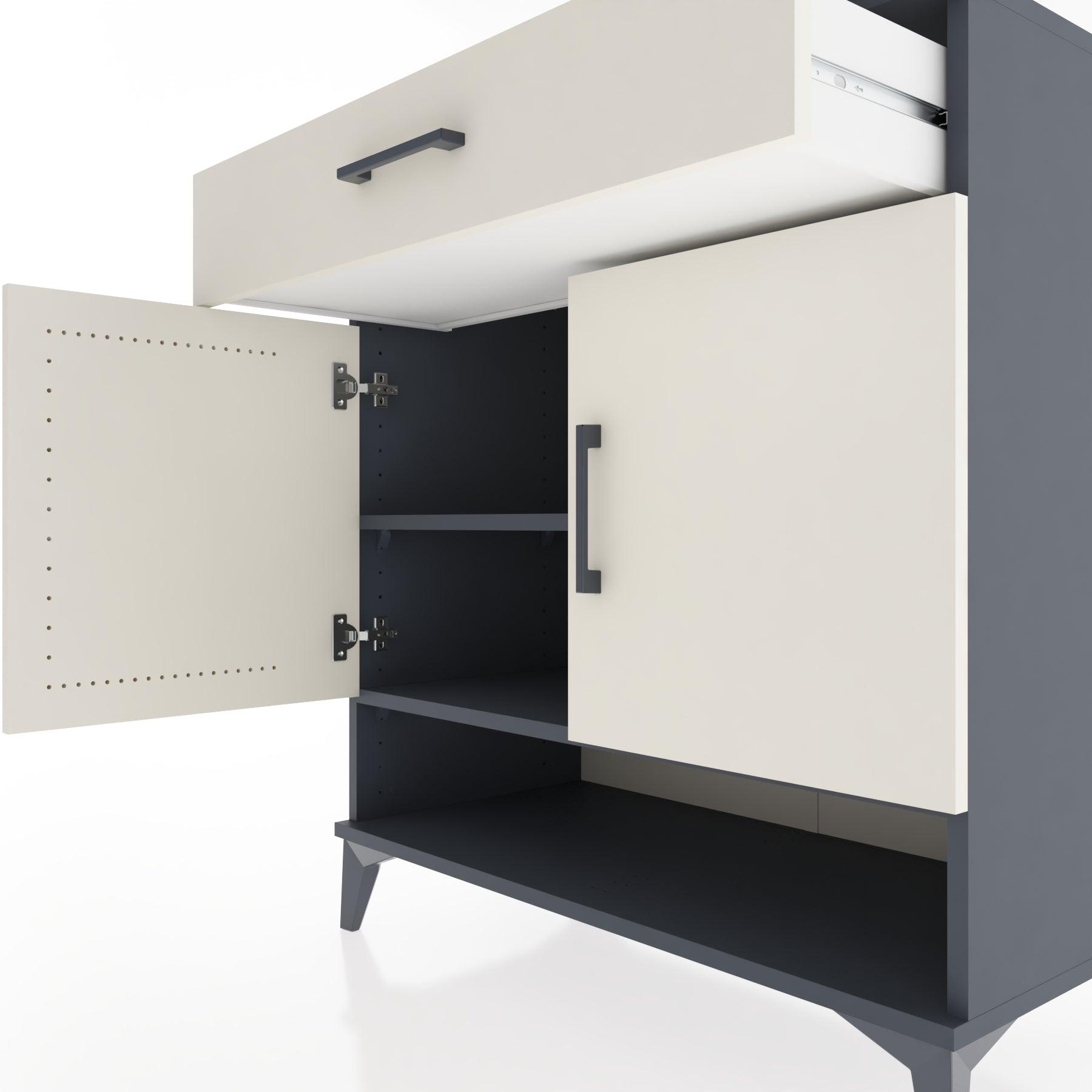 Woodntry Modular Dresser Anthracite 88x44x84 cm Functional F65-2