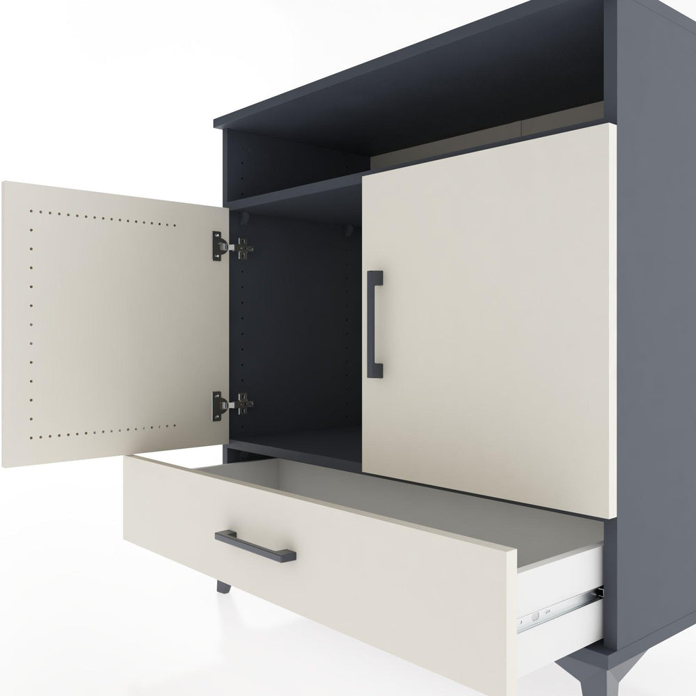 Woodntry Modüler Şifonyer Antrasit 88x44x84 cm Fonksiyonel F63-2