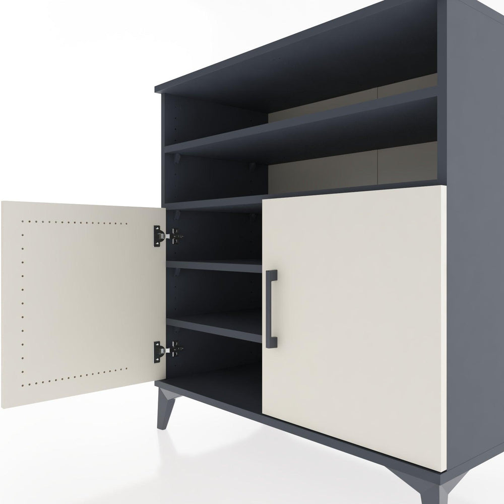 Woodntry Modular Dresser Anthracite 88x44x84 cm with Cover and Shelf KR37-2