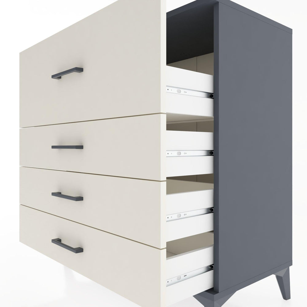 Woodntry Modular Dresser Anthracite 88x44x84 cm Drawer C7-2