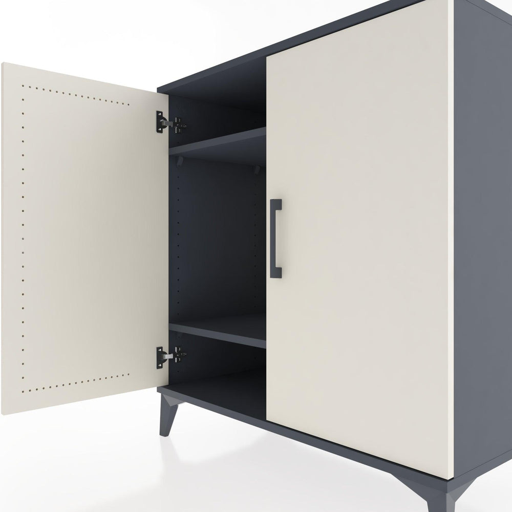 Woodntry Modüler Şifonyer Antrasit 88x44x84 cm Kapaklı K87-2