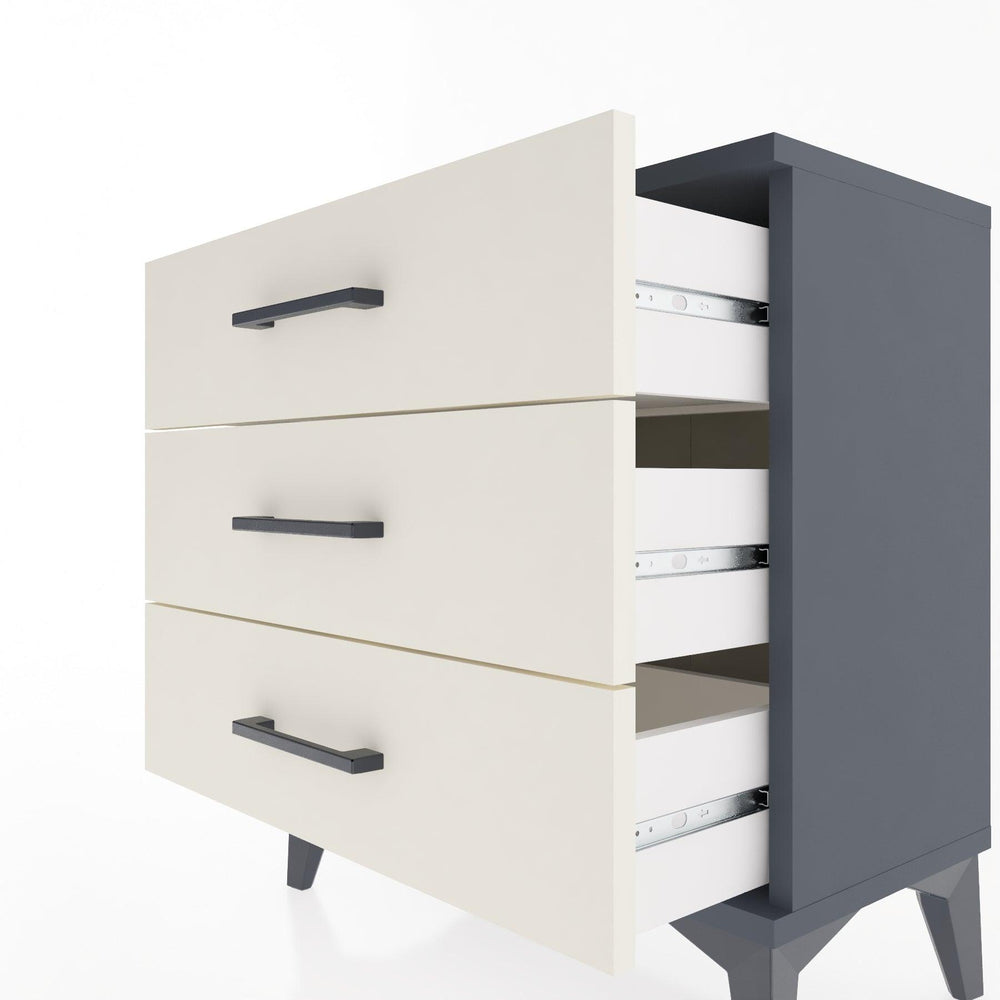 Woodntry Modular Nightstand Anthracite 60x30x52 cm Drawer C1-2