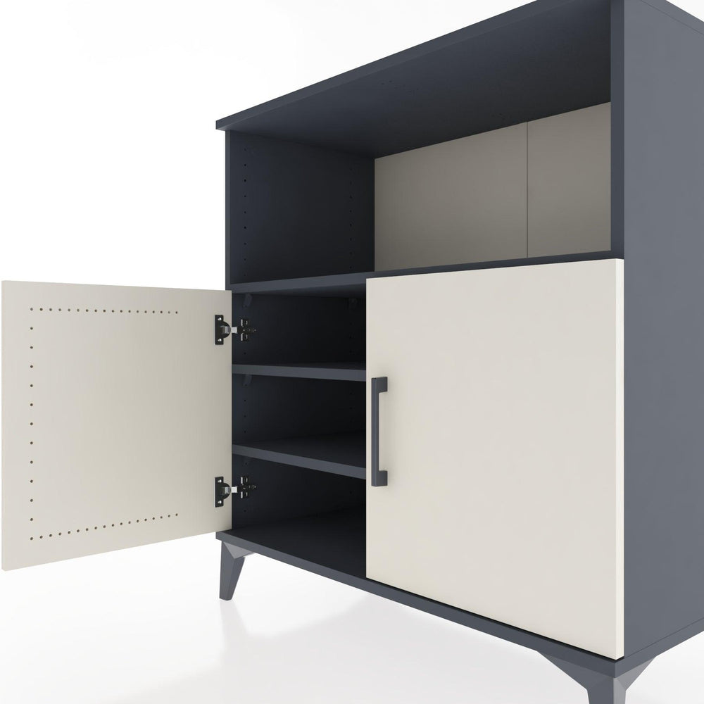 Woodntry Modular Dresser Anthracite 88x44x84 cm with Cover and Shelf KR40-2