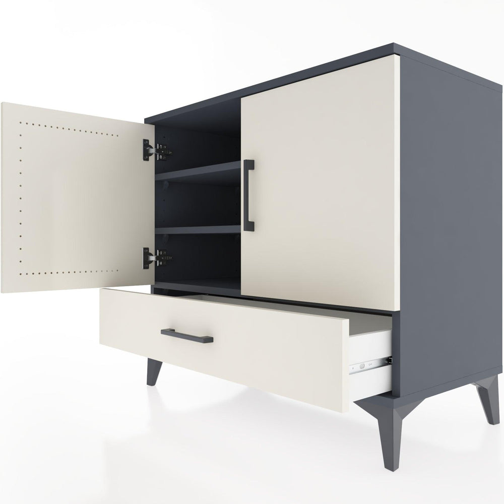 Woodntry Modular Dresser Anthracite 88x44x68 cm with Cover and Drawer KC1-2