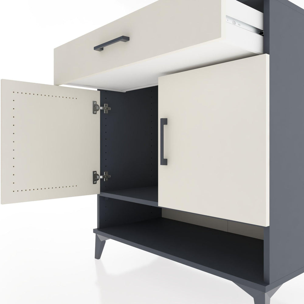 Woodntry Modüler Şifonyer Antrasit 88x44x84 cm Fonksiyonel F66-2