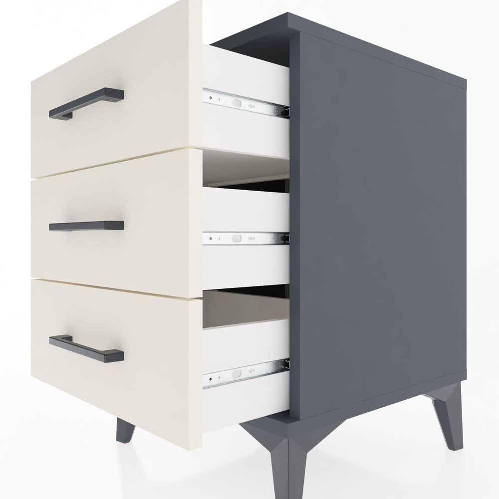 Woodntry Modular Nightstand Anthracite 44x44x52 cm Drawer C1-2