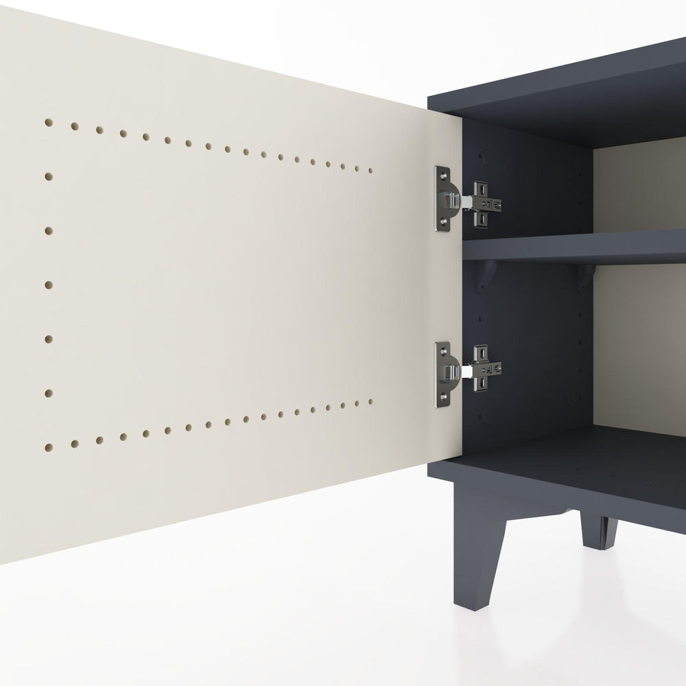 Woodntry Modüler Komodin Tek Kapaklı 44x30x36 cm Antrasit - Woodntry