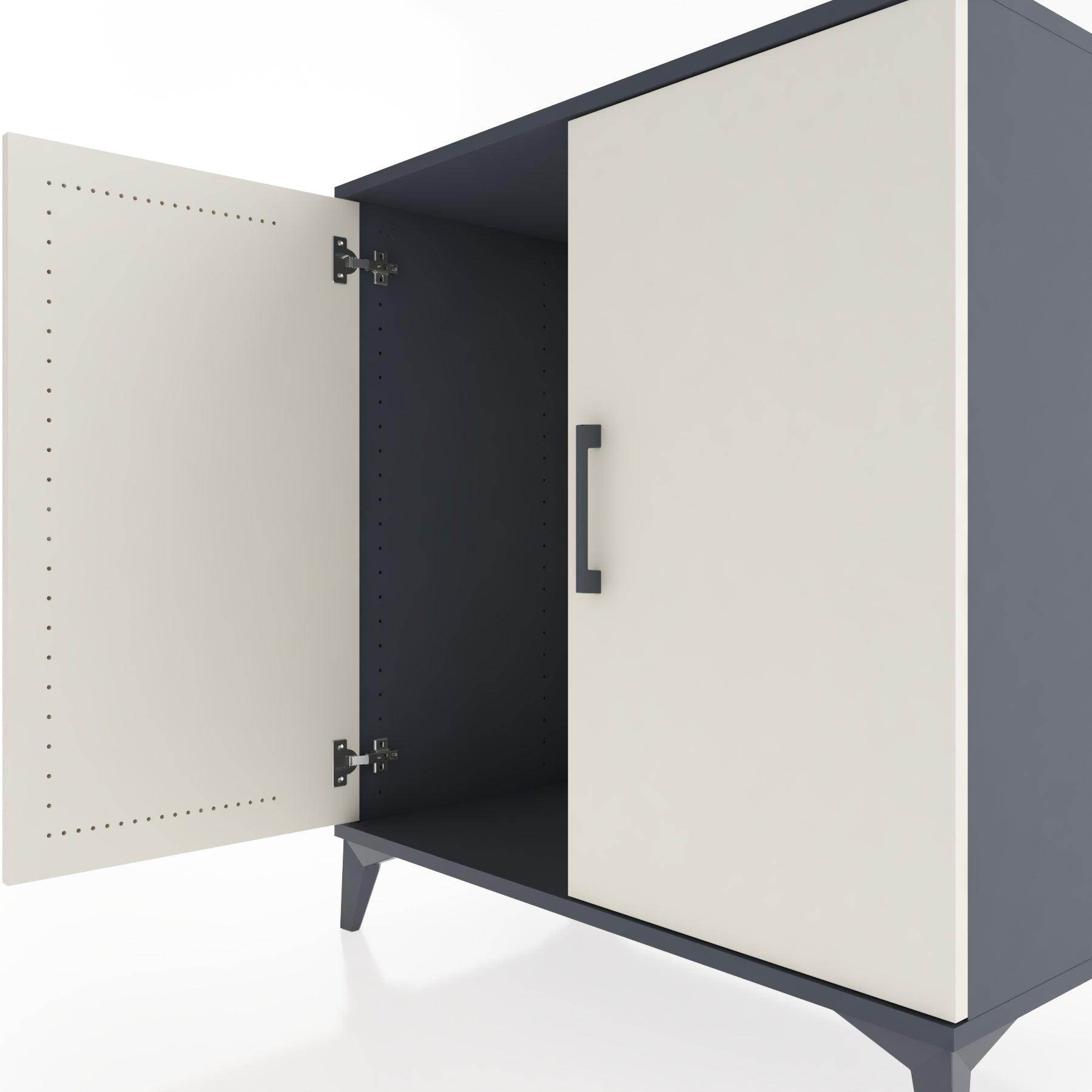 Woodntry Modular Dresser Anthracite 88x44x84 cm Covered K90-2
