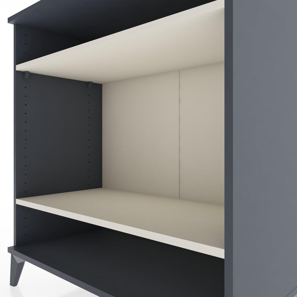 Woodntry Modüler Şifonyer Antrasit 88x44x84 cm Raflı R122-2