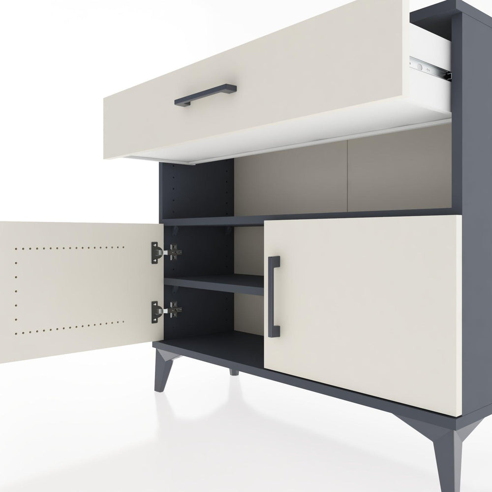Woodntry Modüler Şifonyer Çekmece ve Kapaklı T1 88x30x94 cm Antrasit - Woodntry