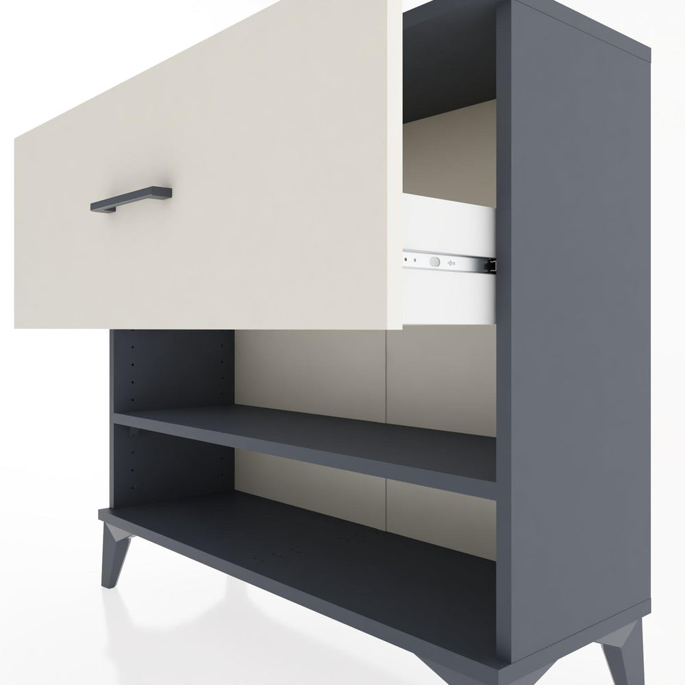 Woodntry Modüler Şifonyer Çekmece ve Raf 88x30x68 cm Antrasit - Woodntry