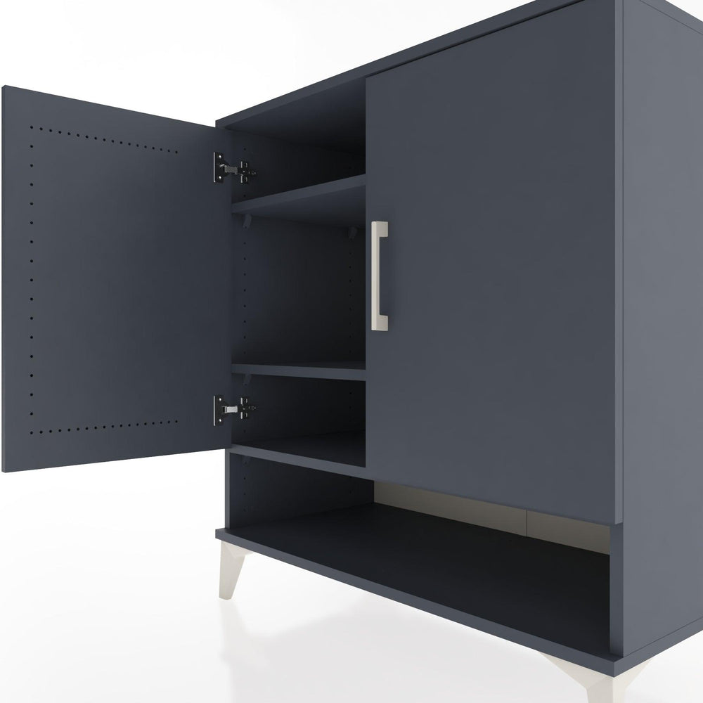 Woodntry Modular Dresser Anthracite 88x44x84 cm with Cover and Shelf KR75-2