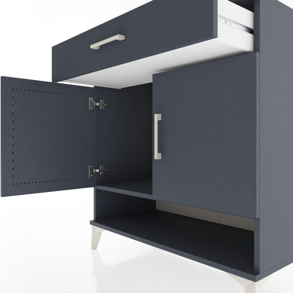 Woodntry Modüler Şifonyer Antrasit 88x44x84 cm Fonksiyonel F66-2