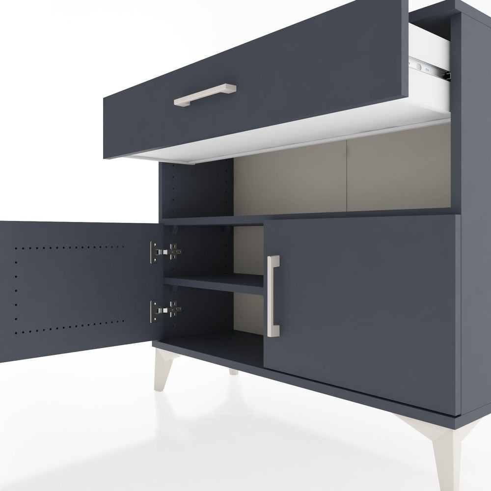 Woodntry Modüler Şifonyer Çekmece ve Kapaklı T1 88x30x94 cm Antrasit - Woodntry