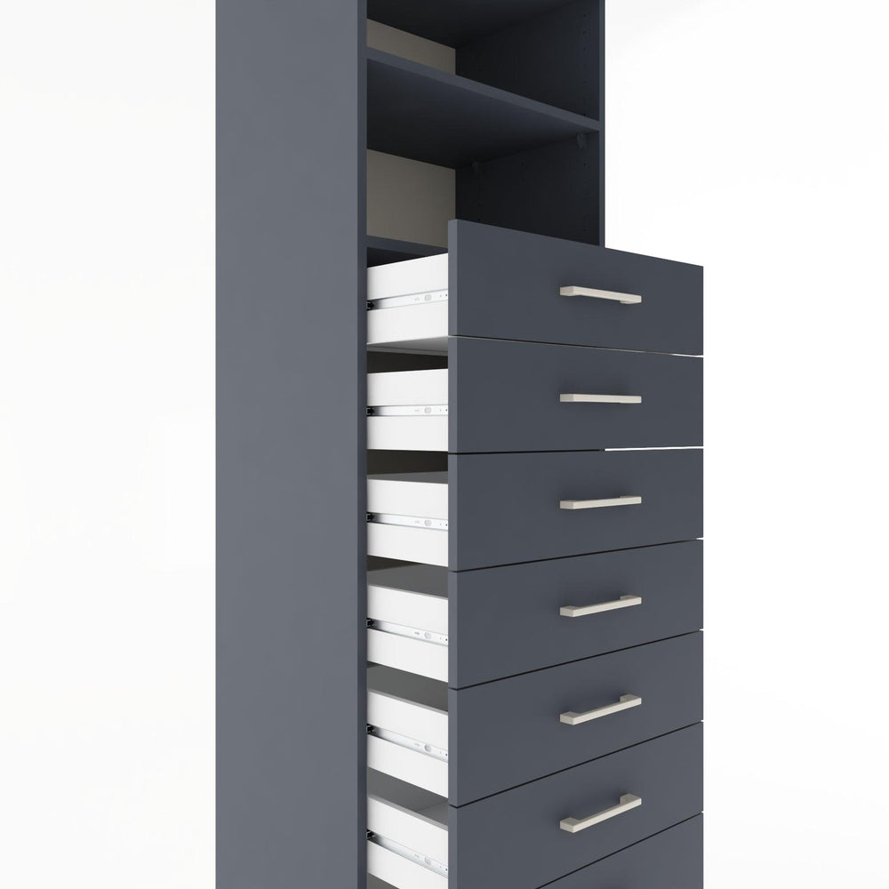 Woodntry Modular Cabinet Anthracite 60x44x170 cm with Drawers and Shelves CR33-2