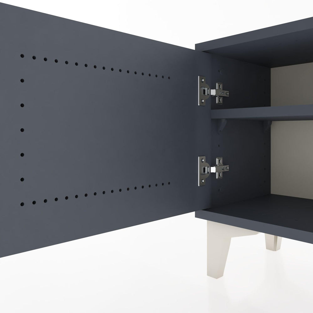 Woodntry Modüler Komodin Tek Kapaklı 44x30x36 cm Antrasit - Woodntry