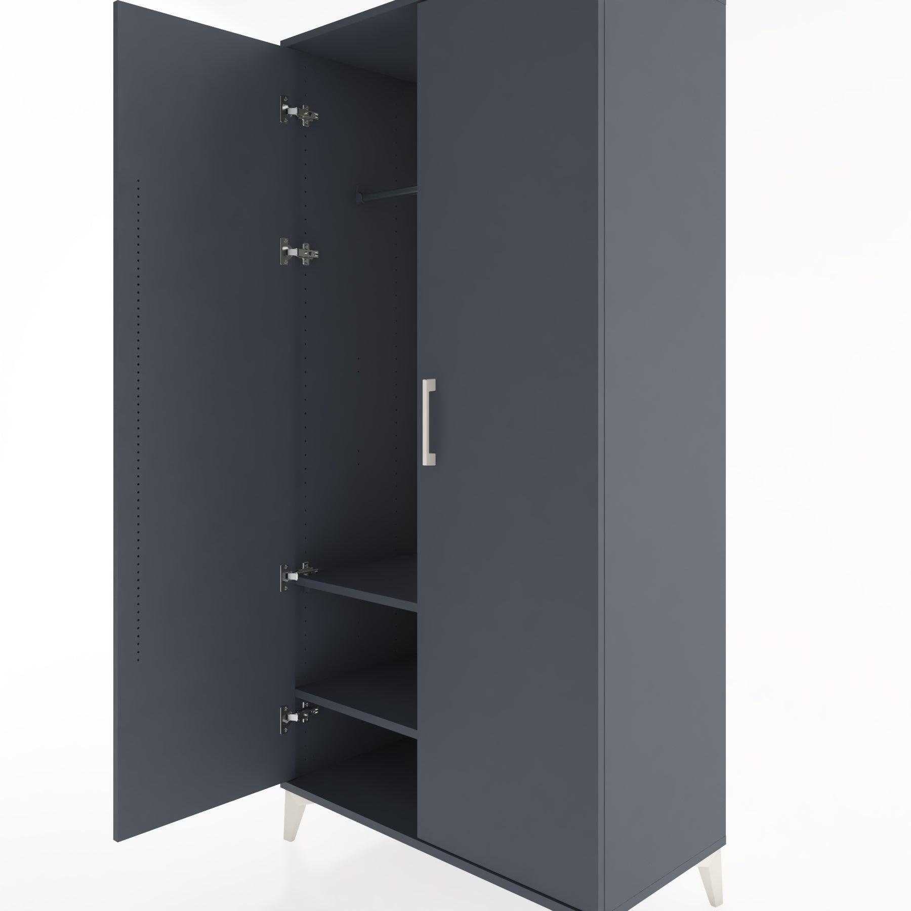 Woodntry Modular Cabinet Anthracite 88x44x170 cm with Cover K31-2
