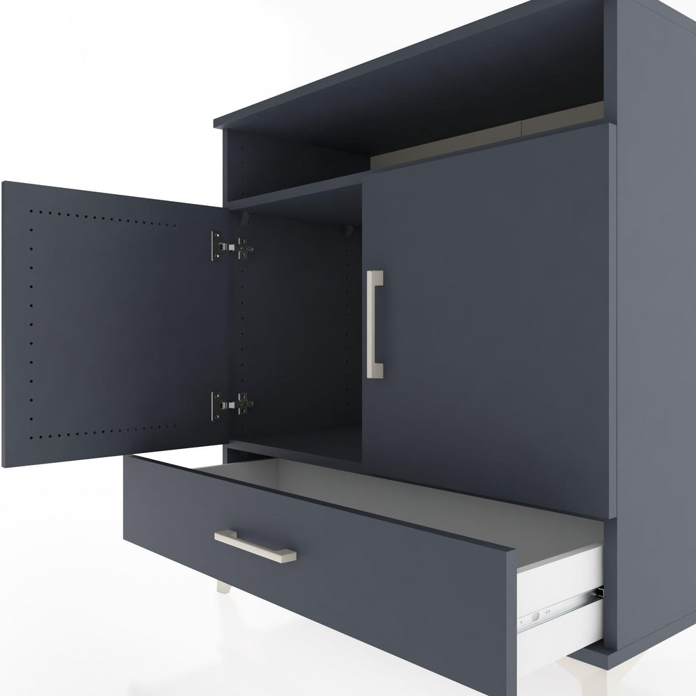 Woodntry Modüler Şifonyer Antrasit 88x44x84 cm Fonksiyonel F63-2