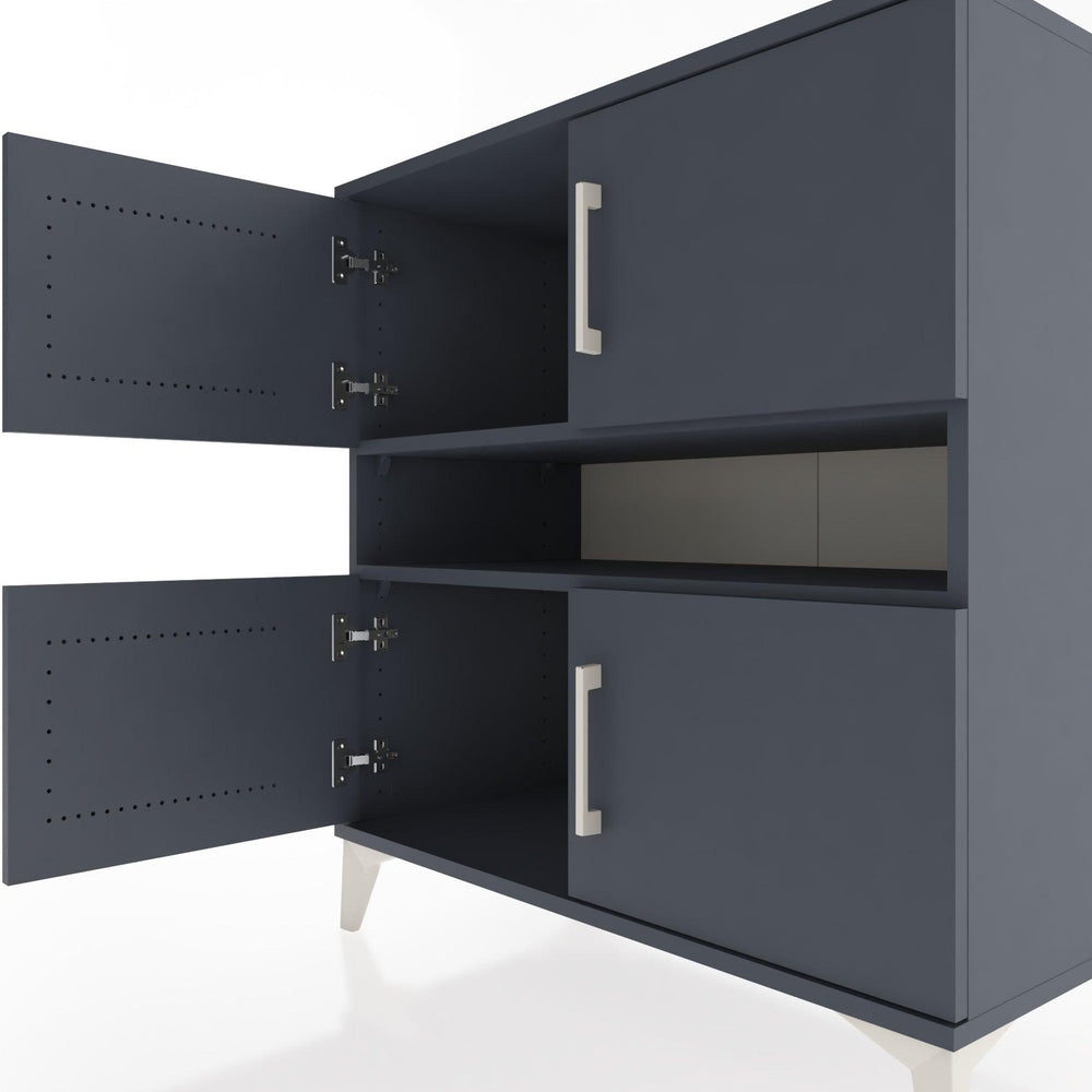 Woodntry Modular Dresser Anthracite 88x44x84 cm with Cover and Shelf KR104-2