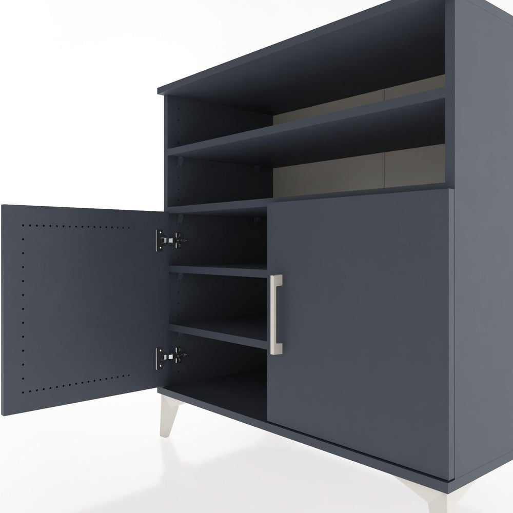 Woodntry Modular Dresser Anthracite 88x44x84 cm with Cover and Shelf KR37-2