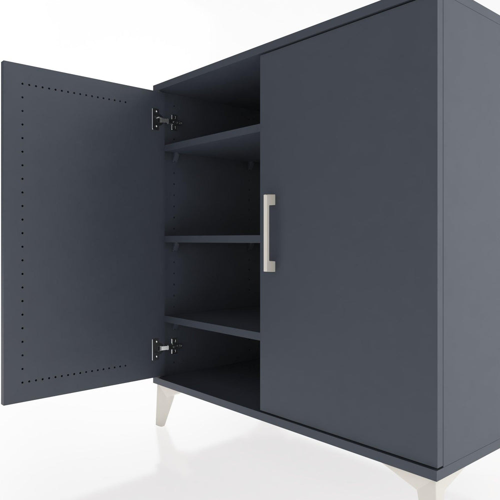 Woodntry Modüler Şifonyer Antrasit 88x44x84 cm Kapaklı K88-2