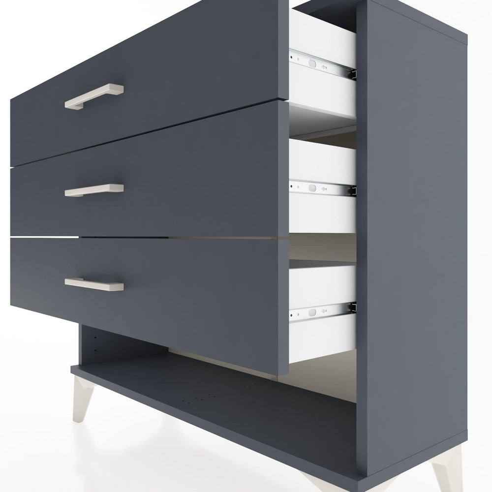 Woodntry Modüler Şifonyer Üç Çekmeceli V1 88x30x68 cm Antrasit - Woodntry