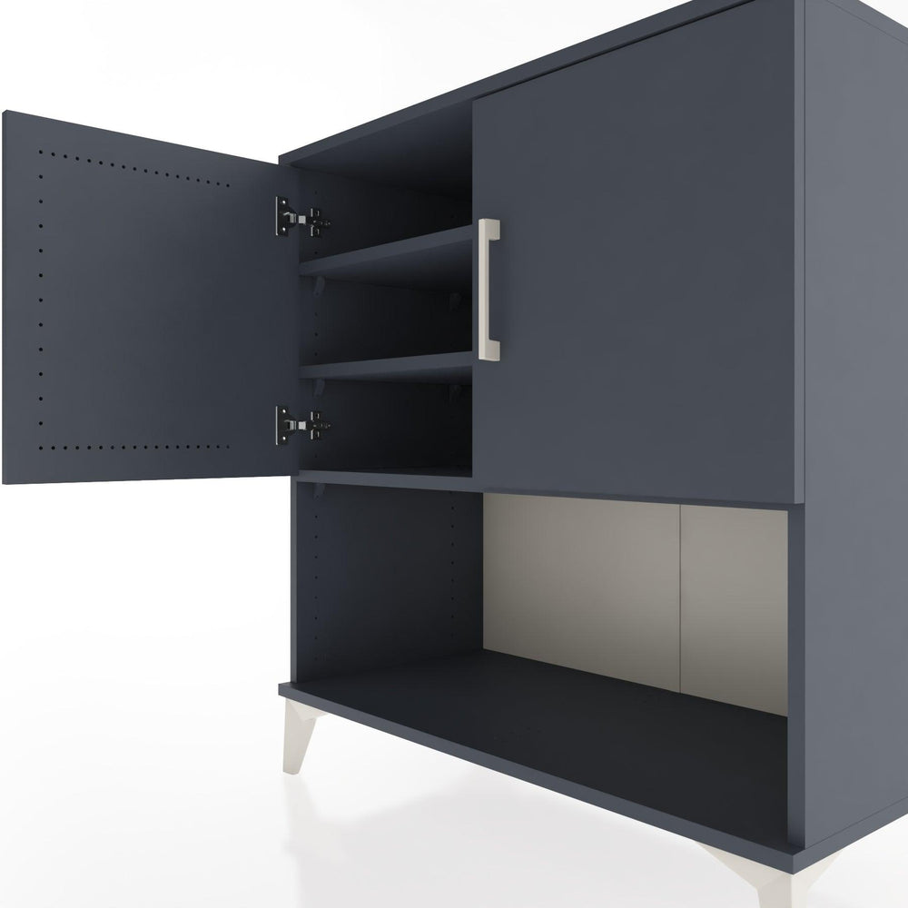 Woodntry Modular Dresser Anthracite 88x44x84 cm with Cover and Shelf KR43-2