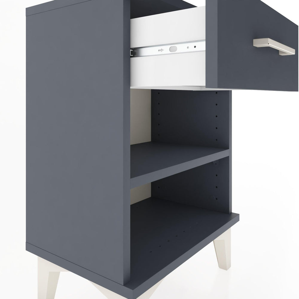 Woodntry Modüler Komodin Tek Çekmeceli 44x30x52 cm Antrasit - Woodntry