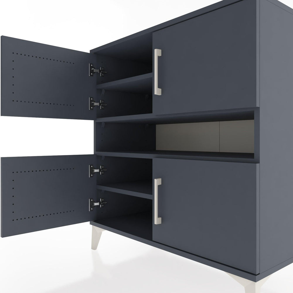 Woodntry Modular Dresser Anthracite 88x44x84 cm with Cover and Drawer KC102-2