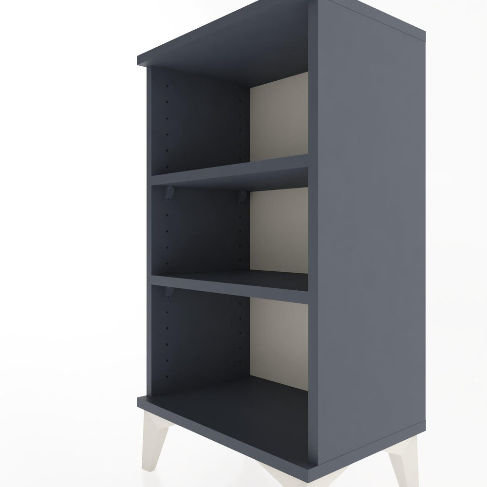 Woodntry Modüler Komodin Üç Raflı 44x30x68 cm Antrasit - Woodntry