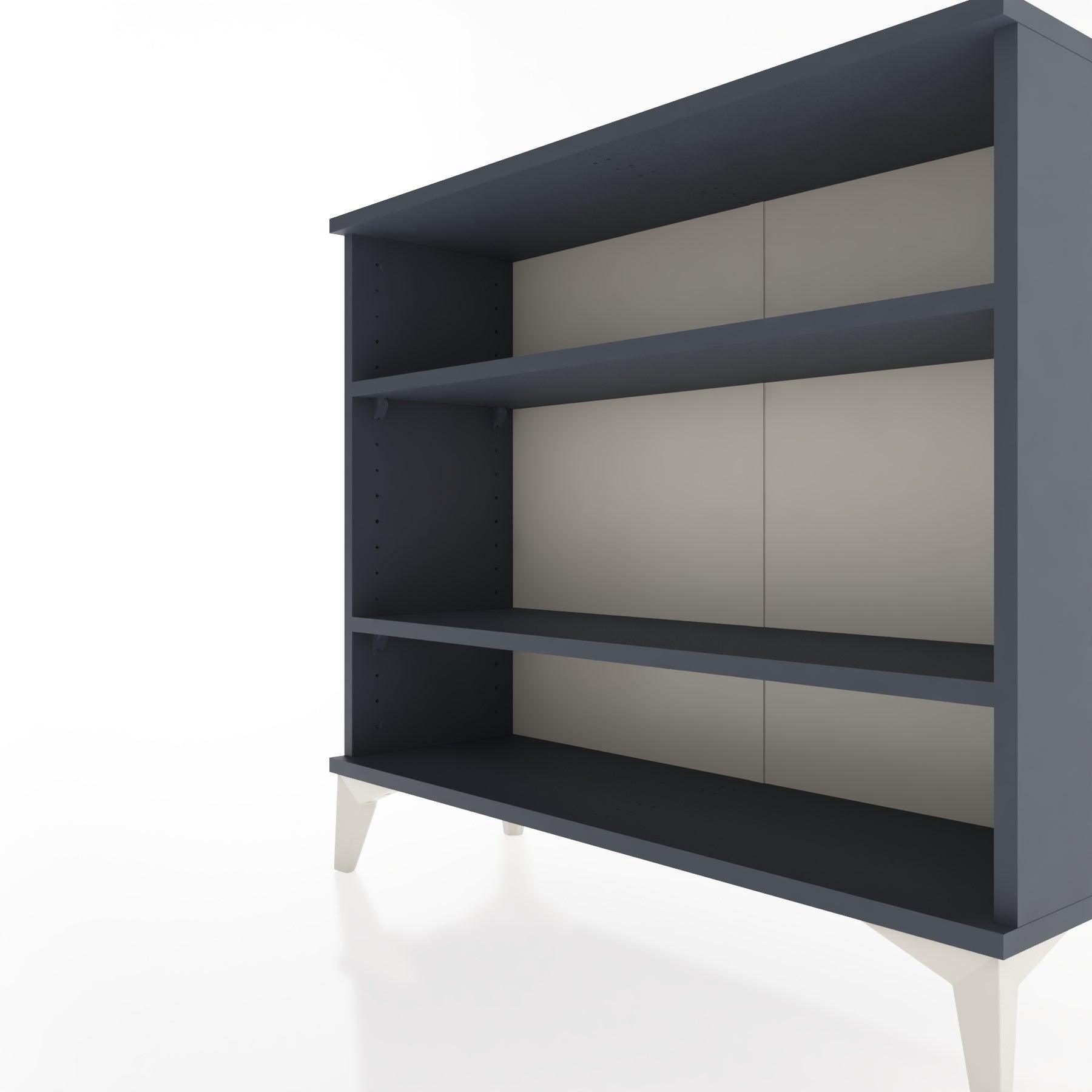 Woodntry Modüler Şifonyer İki Raflı 88x30x68 cm Antrasit - Woodntry