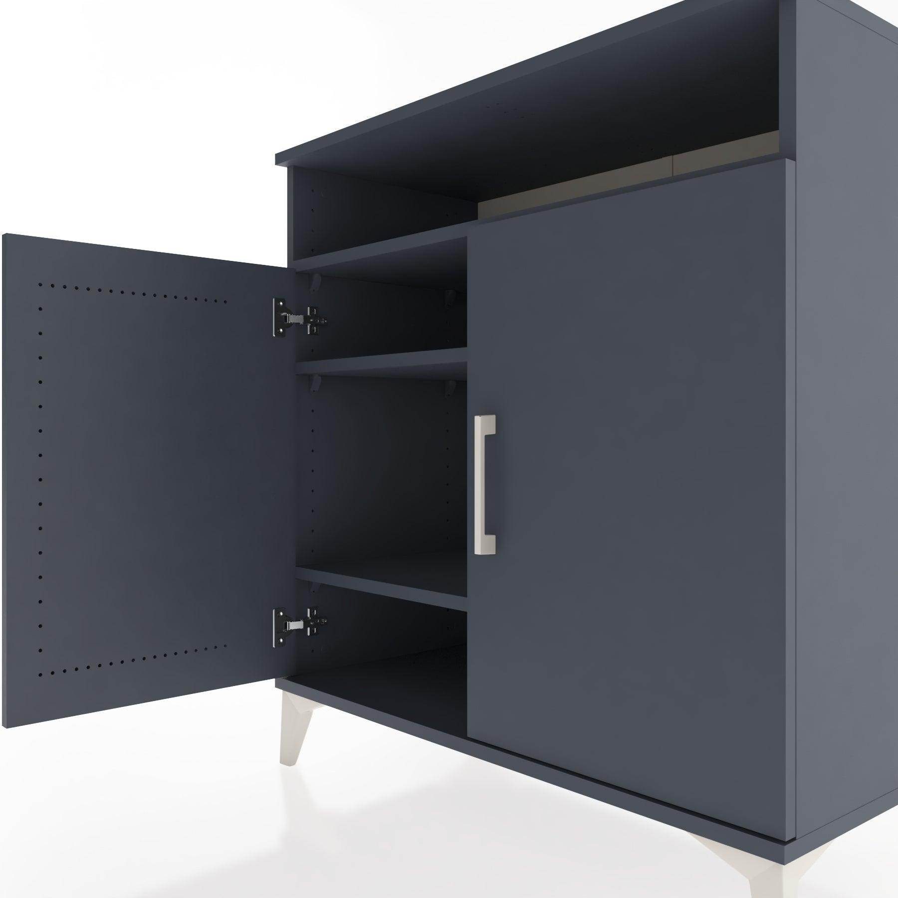 Woodntry Modular Dresser Anthracite 88x44x84 cm with Cover and Shelf KR83-2